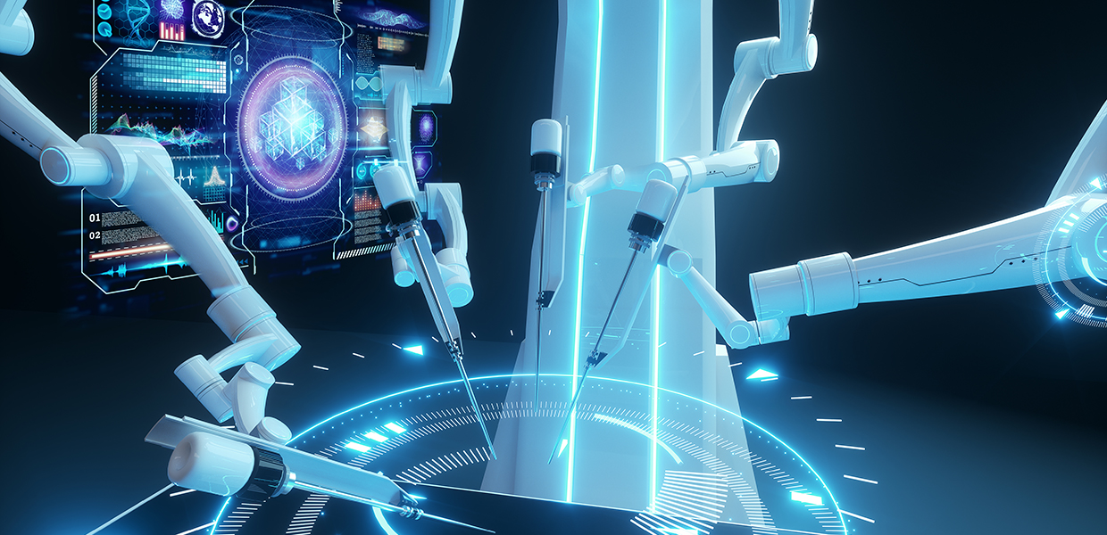 Illustration of a Surgical robot